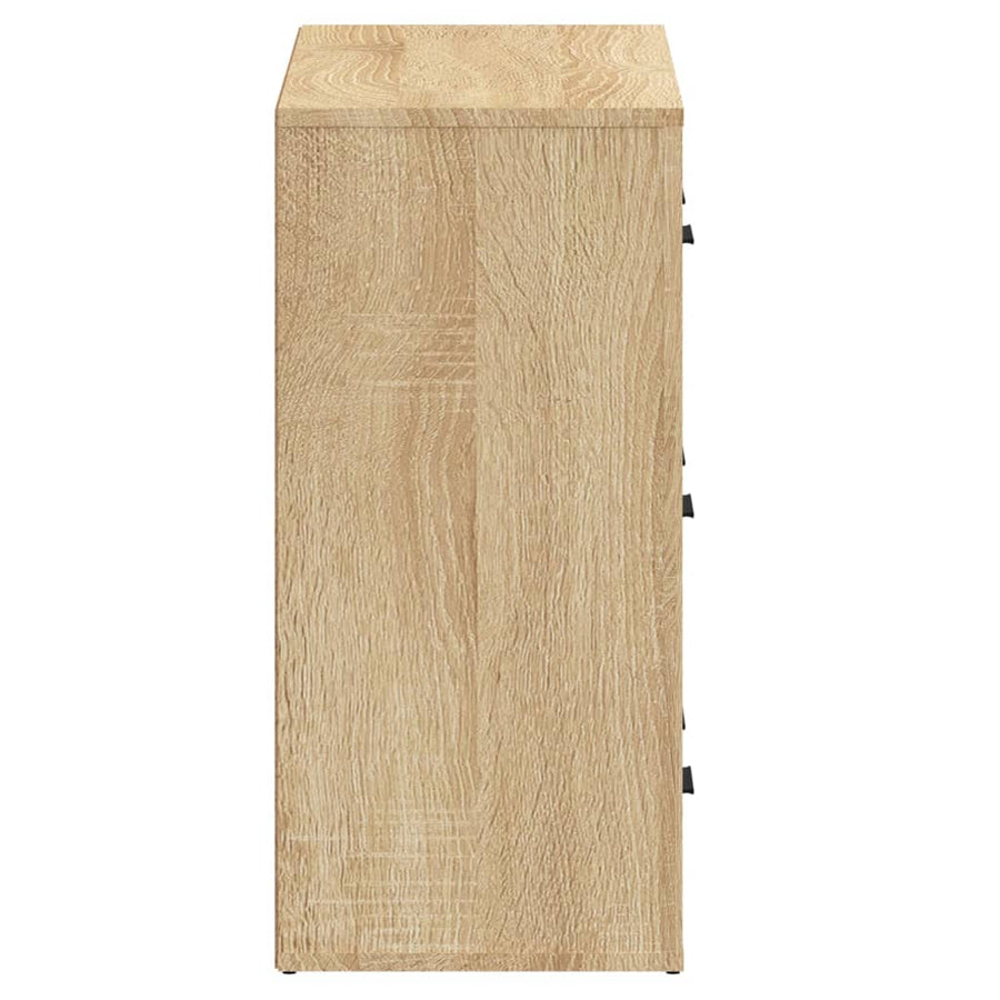 Dressoirs 2 St Bewerkt Hout Sonoma Eikenkleurig