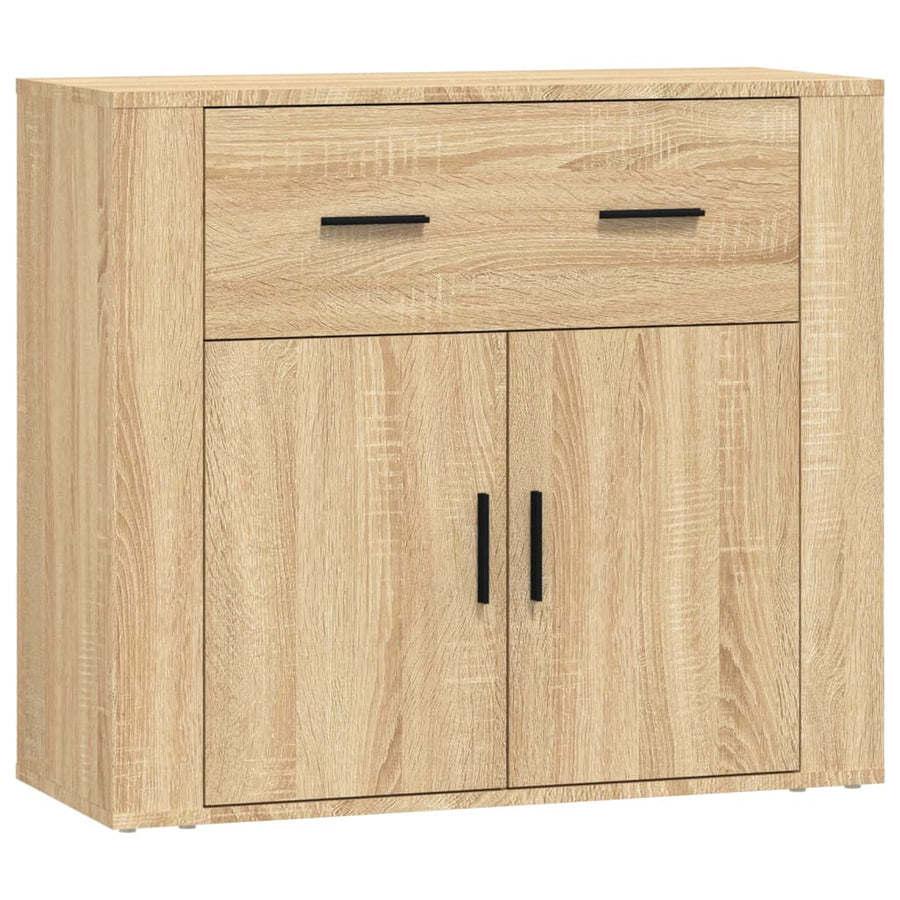Dressoirs 3 st bewerkt hout sonoma eiken Sonoma eiken