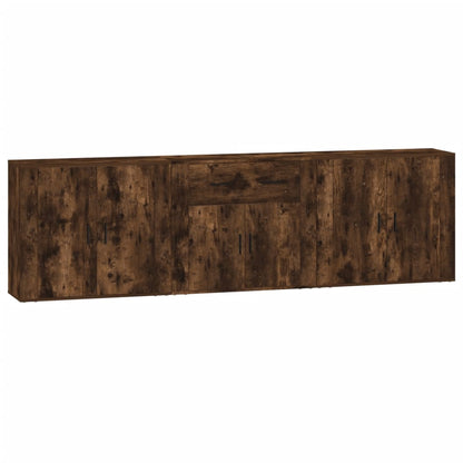 Dressoirs Bewerkt Hout Kleurig Gerookt eiken
