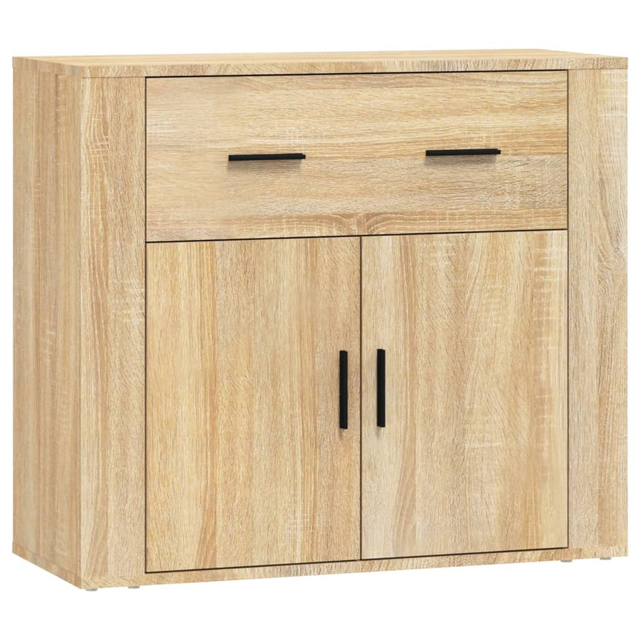 Dressoirs 3 St Bewerkt Hout Sonoma Eiken