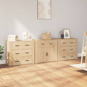 3 Sonoma Oak-Effect Sideboards