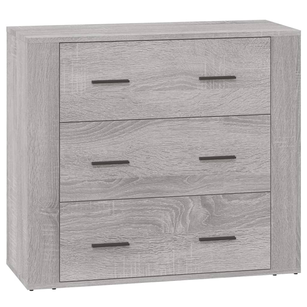 Dressoirs Bewerkt Hout Eikenkleurig Grijs sonoma