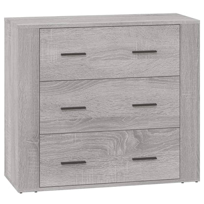 Dressoirs Bewerkt Hout Eikenkleurig Grijs sonoma