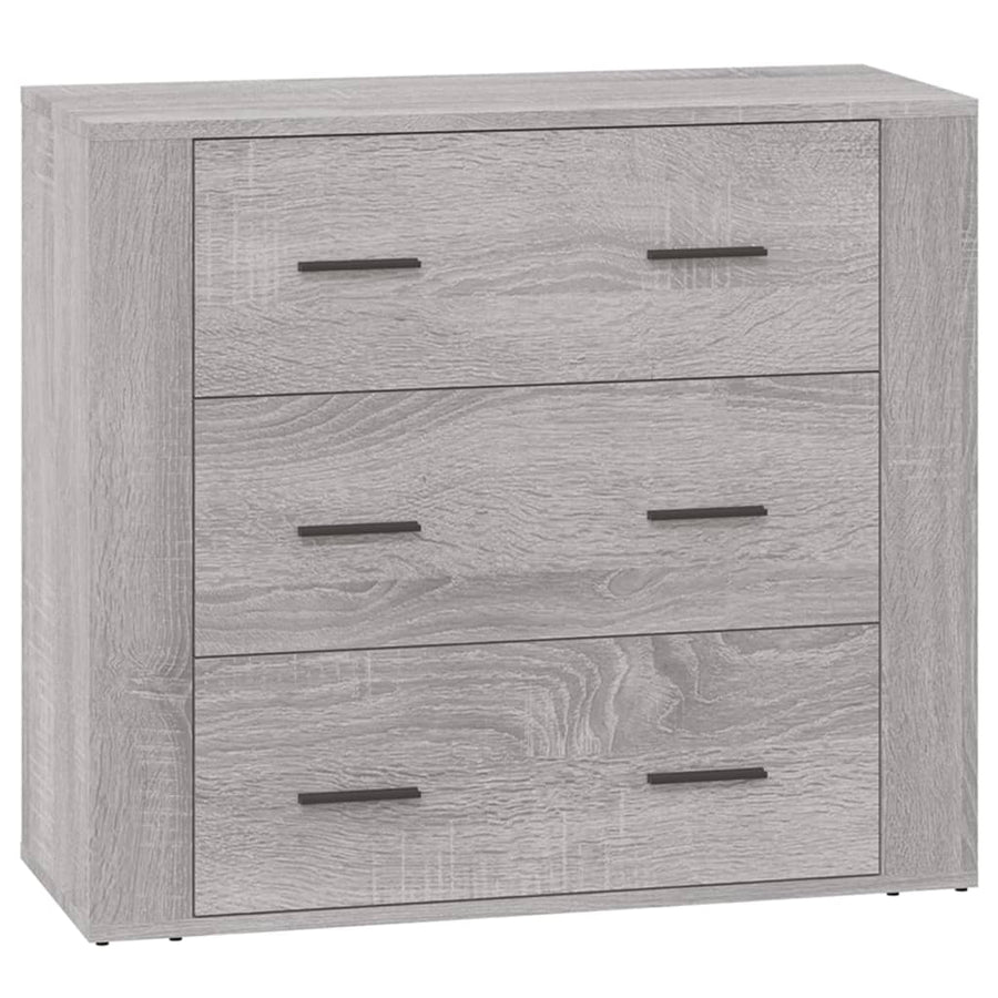 Dressoirs Bewerkt Hout Eikenkleurig Grijs sonoma