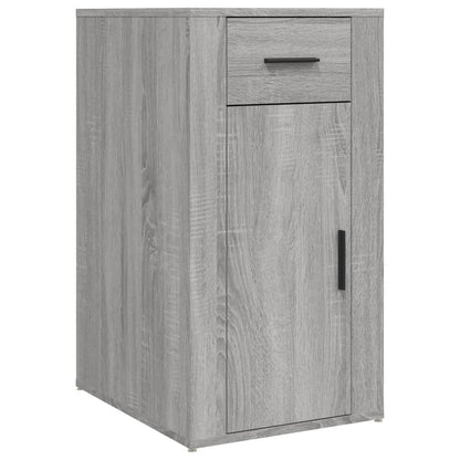 Bureau Met Kast Bewerkt Hout Grijs Sonoma Eikenkleurig