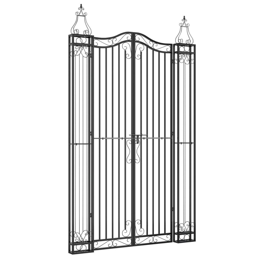Poort Smeedijzer Zwart 121 x 8 x 200 cm