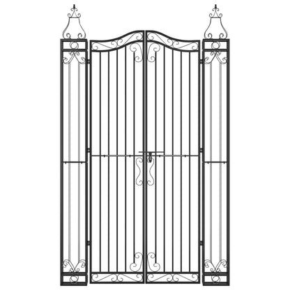 Poort Smeedijzer Zwart 121 x 8 x 200 cm