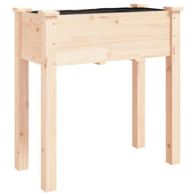 Plantenbak Met Voering 71X37X76 Cm Massief Vurenhout