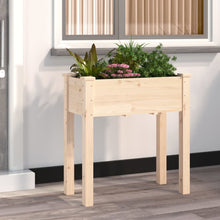 Plantenbak Met Voering 71X37X76 Cm Massief Vurenhout