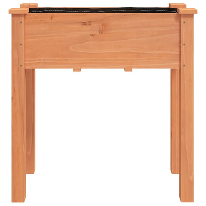 Plantenbak Met Voering 71X37X76 Cm Massief Vurenhout Bruin