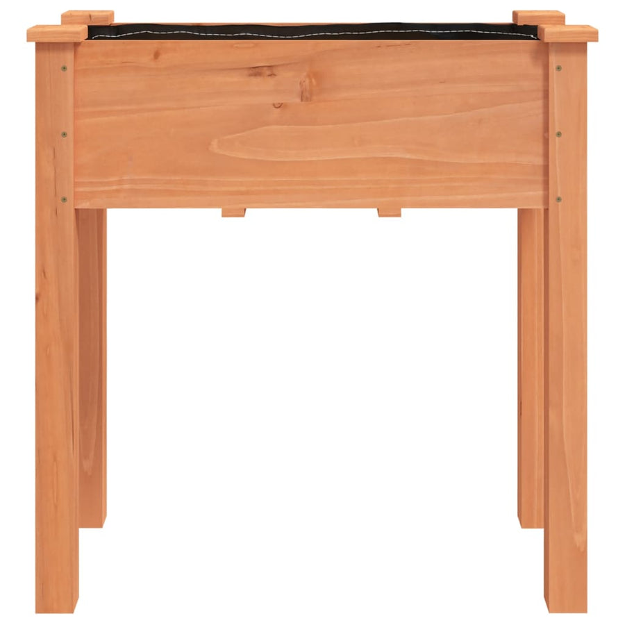 Plantenbak Met Voering 71X37X76 Cm Massief Vurenhout Bruin