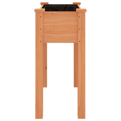 Plantenbak Met Voering 71X37X76 Cm Massief Vurenhout Bruin
