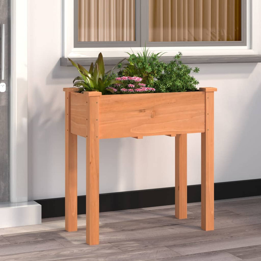 Plantenbak Met Voering 71X37X76 Cm Massief Vurenhout Bruin