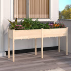 Plantenbak massief vurenhout 161x45x76 cm