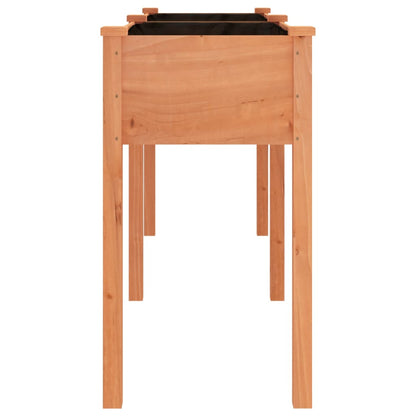 Plantenbak Met Voering 161X45X76 Cm Massief Vurenhout Bruin