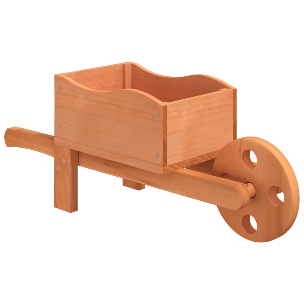 vidaXL Plantenbak kruiwagen 128x45,5x43 cm massief vurenhout vidaXL Plantenbak kruiwagen 128x45,5x43 cm massief vurenhout