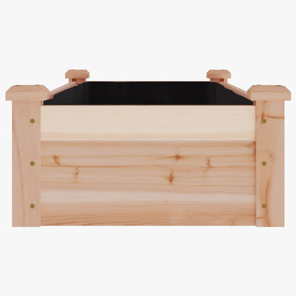 Plantenbak Verhoogd Met Voering 120X45X25 Cm Massief Vurenhout