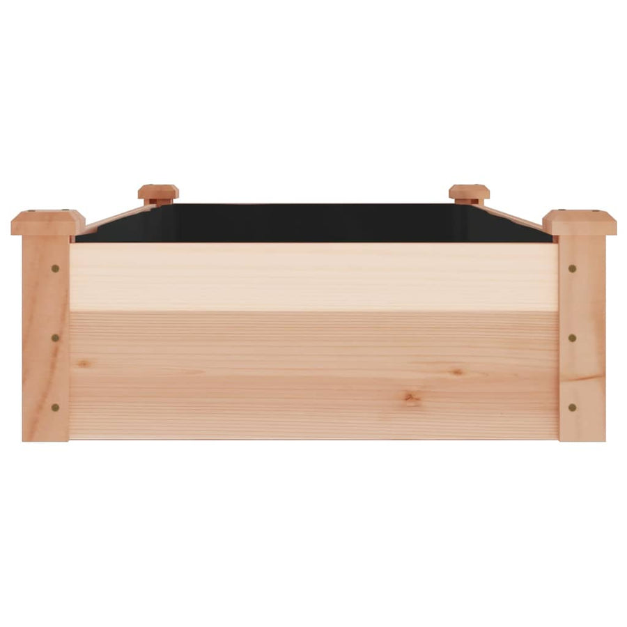 Plantenbak Verhoogd Met Voering 120X60X25 Cm Massief Vurenhout