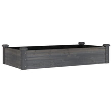 Plantenbak Verhoogd Met Voering 120X60X25 Cm Vurenhout Grijs