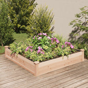 Plantenbak verhoogd 120x120x25 cm massief vurenhout