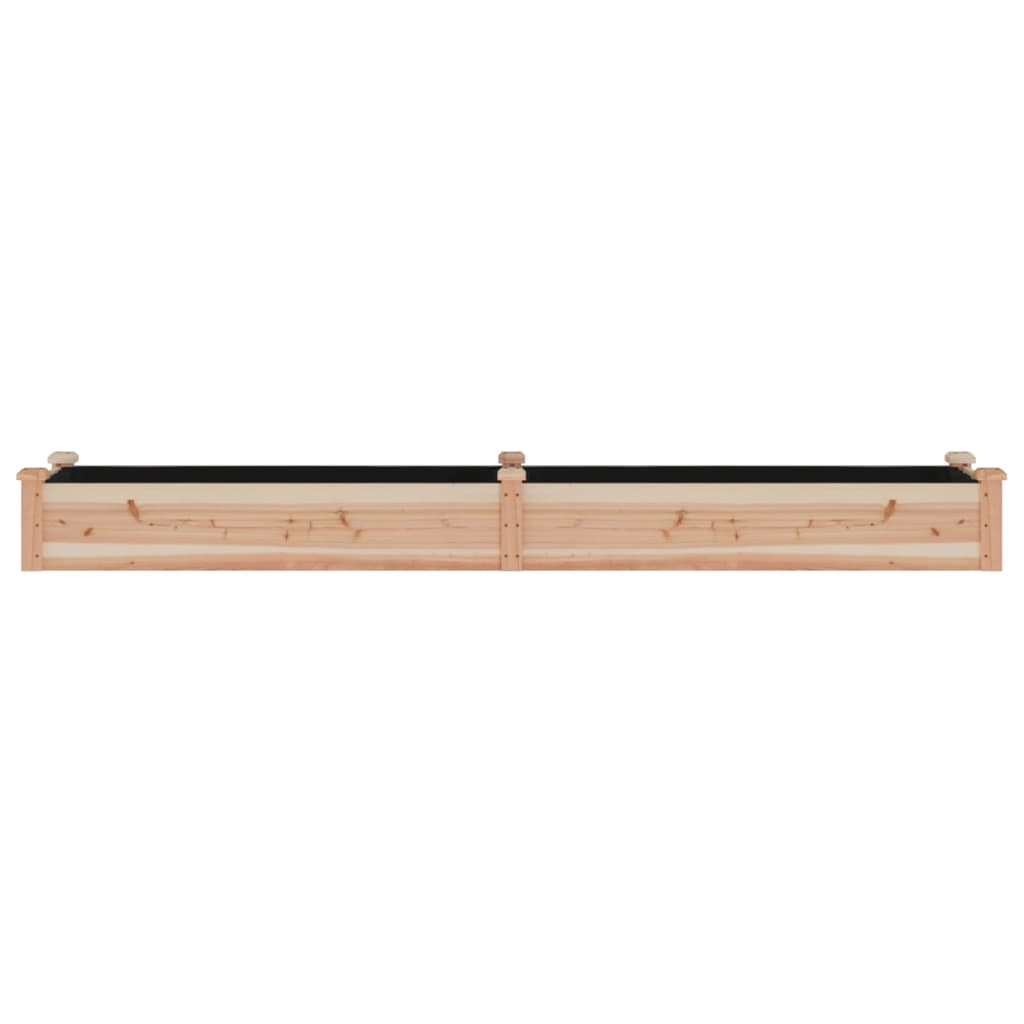 Plantenbak Verhoogd Met Voering 240X45X25 Cm Massief Vurenhout