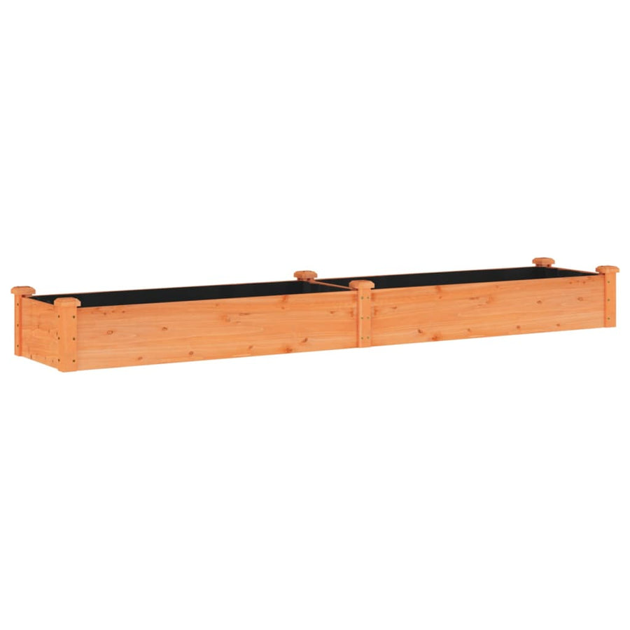 Plantenbak Verhoogd Met Voering 240X45X25 Cm Vurenhout Bruin