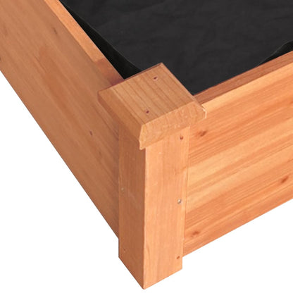 Plantenbak Verhoogd Met Voering 240X45X25 Cm Vurenhout Bruin