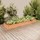 Plantenbak verhoogd 240x45x25 cm vurenhout bruin