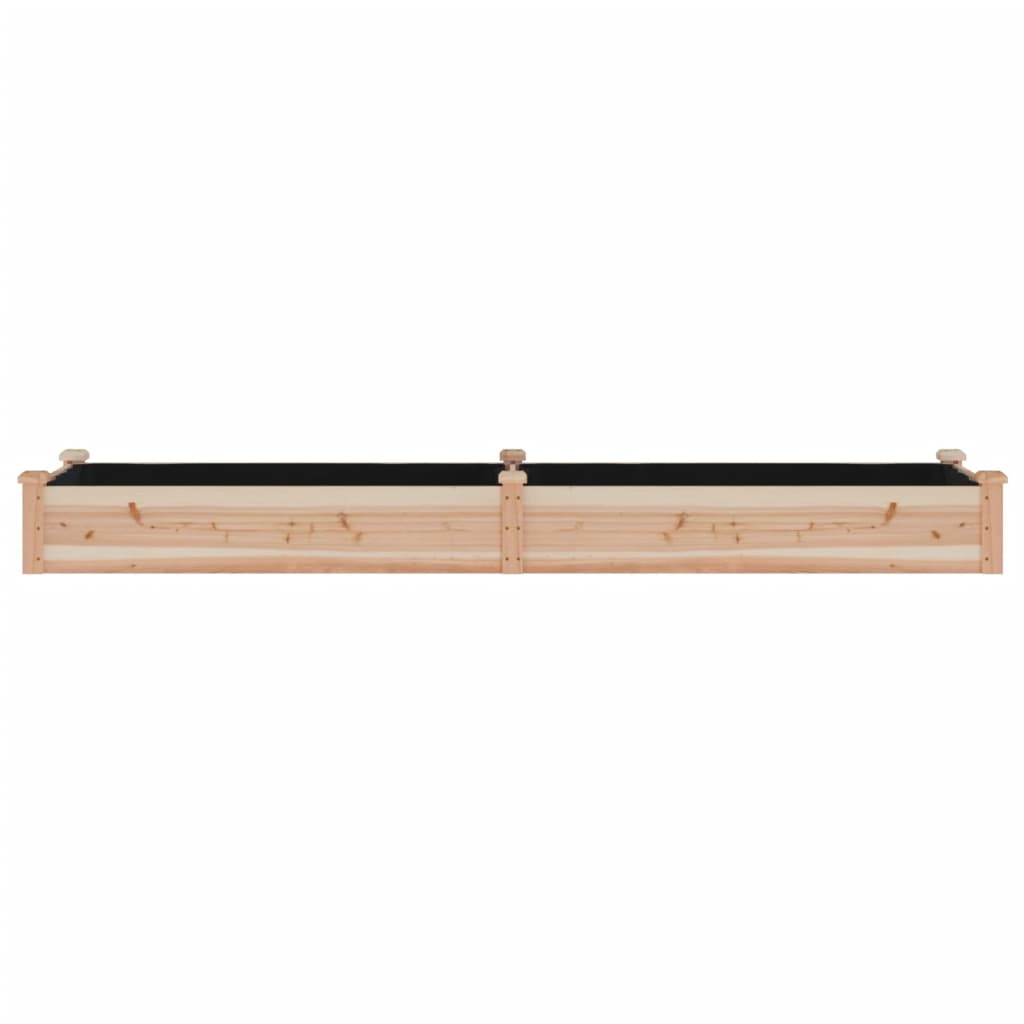 Plantenbak Verhoogd Met Voering 240X60X25 Cm Massief Vurenhout