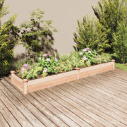 Plantenbak verhoogd 240x60x25 cm massief vurenhout