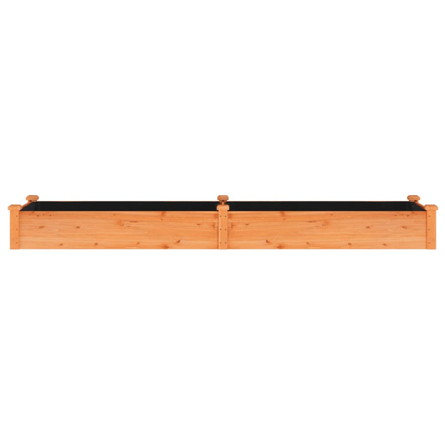 Plantenbak Verhoogd Met Voering 240X60X25 Cm Vurenhout Bruin