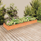 Plantenbak verhoogd 240x60x25 cm vurenhout bruin
