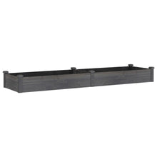 Plantenbak Verhoogd Met Voering Vurenhout 240 x 60 x 25 cm Grijs