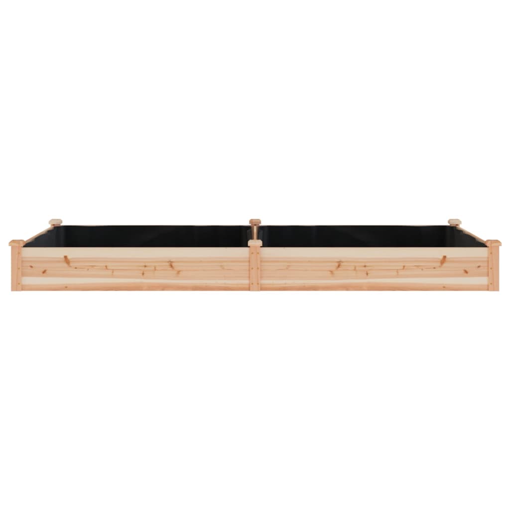 Plantenbak Verhoogd Met Voering 240X120X25 Cm Massief Vurenhout