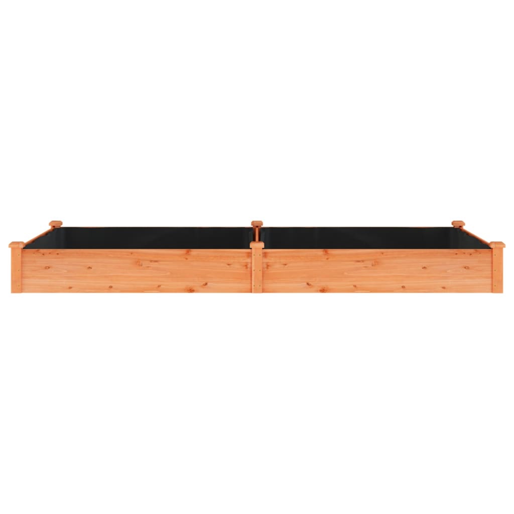 Plantenbak Verhoogd Met Voering 240X120X25 Cm Vurenhout Bruin