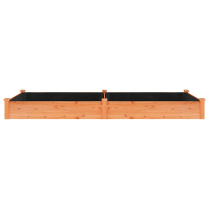 Plantenbak Verhoogd Met Voering 240X120X25 Cm Vurenhout Bruin