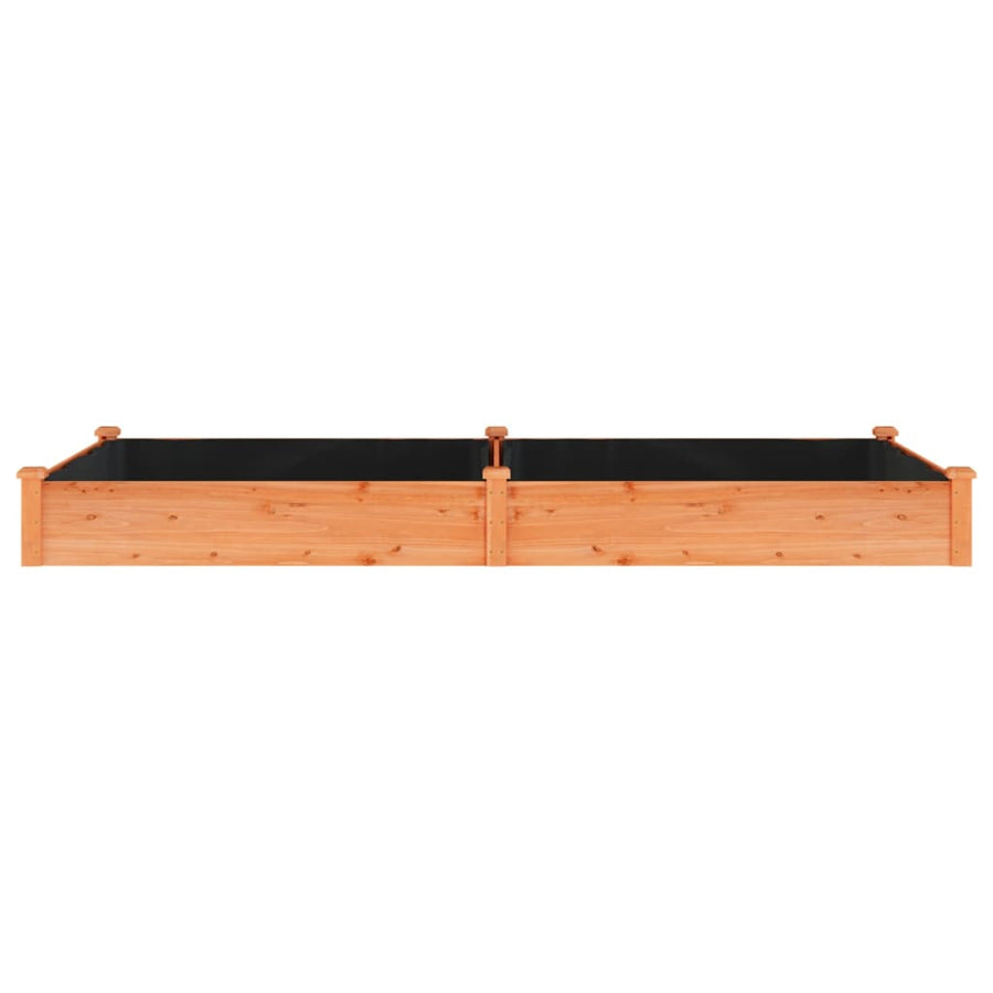 Plantenbak Verhoogd Met Voering 240X120X25 Cm Vurenhout Bruin