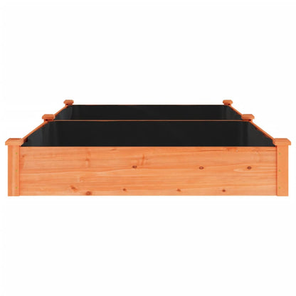 Plantenbak Verhoogd Met Voering 240X120X25 Cm Vurenhout Bruin
