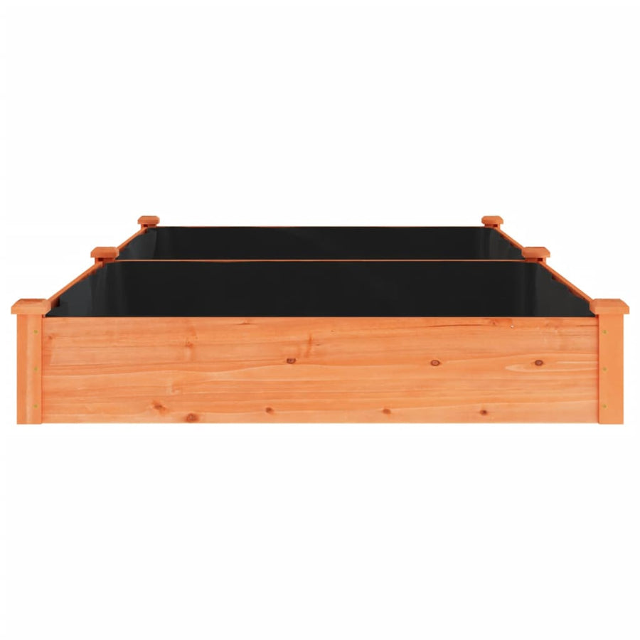 Plantenbak Verhoogd Met Voering 240X120X25 Cm Vurenhout Bruin