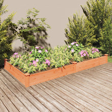 Plantenbak Verhoogd Met Voering 240X120X25 Cm Vurenhout Bruin