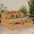 Plantenbak verhoogd 120x120x56 cm massief vurenhout
