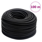 Luchtslang 100 m rubber PVC 9,5 mm zwart