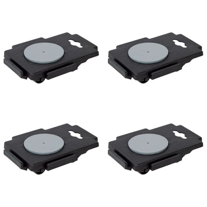 Verhuishondjes Met 8 Wielen 4 St 150 Kg Polypropeen Zwart 1