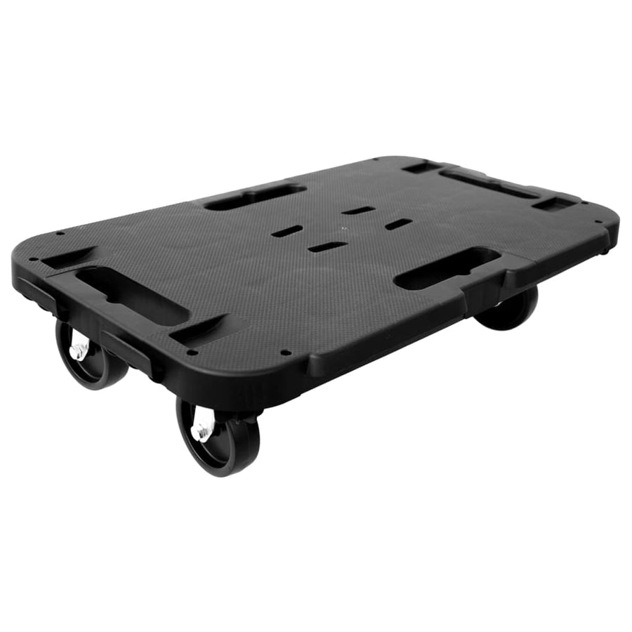 Transporttrolley 300 kg polypropeen zwart