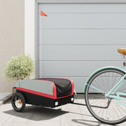 Fietstrailer 30 kg ijzer zwart rood