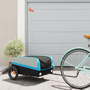 Fietstrailer 30 kg ijzer zwart blauw