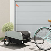 Fietstrailer 45 kg ijzer zwart grijs