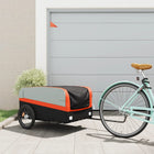 Bicycle trailer 45 kg iron black and orange