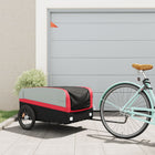 Bicycle trailer 45 kg iron black and red