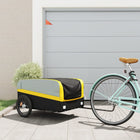Bicycle trailer 45 kg iron black and yellow
